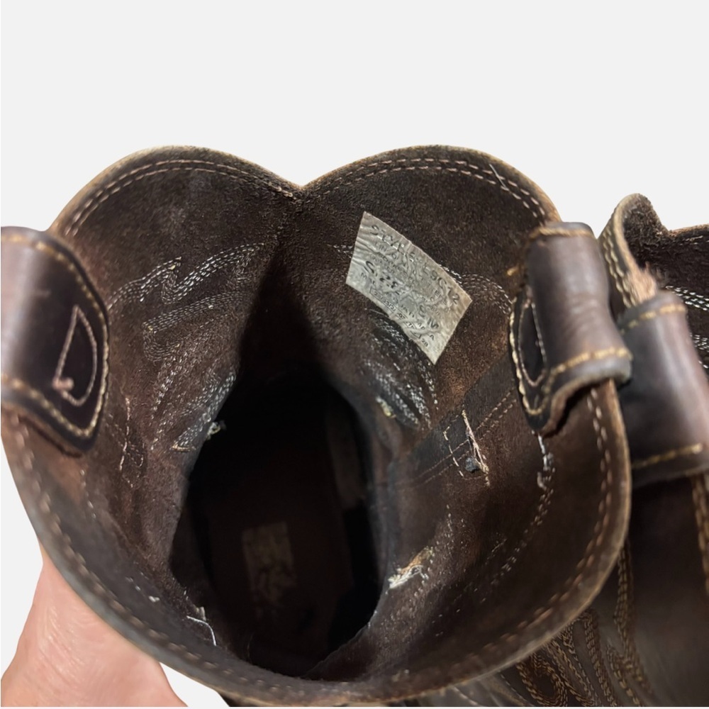 Lincoln Outfitters Western Work Boot L9C12 Soft Square Toe Sz 8M Cowboy Ranch - Picture 9 of 11